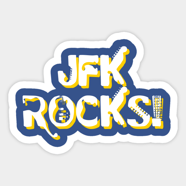 JFK ROCKS! Sticker by JFKCUBS